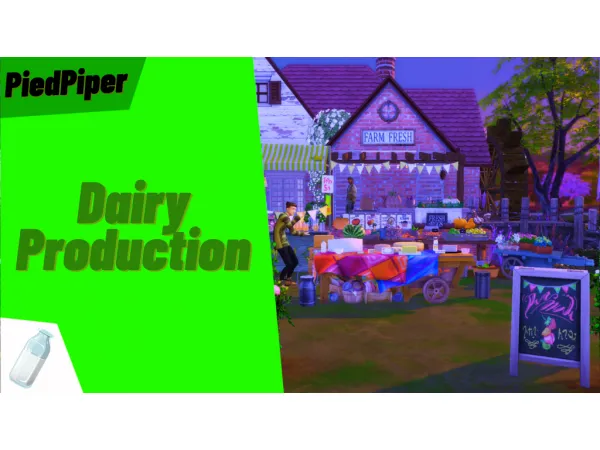 Maxis Match Dairy Production by PiedPiper - The Sims 4 Custom Content