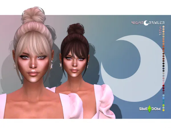 Alpha nightcrawler hazel hair - The Sims 4 Custom Content