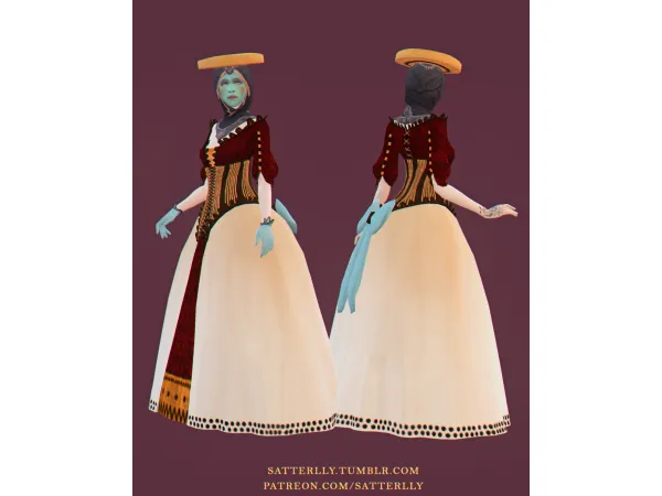 Maxis Match Dragon Age Inquisition Orlesian Ball Gown by satterlly - The Sims 4 Custom Content