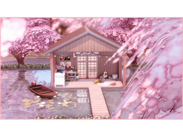 Alpha Japanese style summer home v1 v2 - The Sims 4 Custom Content