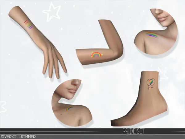Mix Pride set - The Sims 4 Custom Content