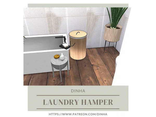 Maxis Match Laundry Hamper - The Sims 4 Custom Content