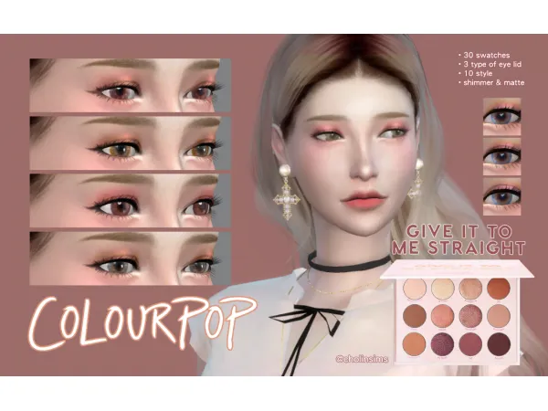 Mix 金色眼影盤 Colour Pop - The Sims 4 Custom Content