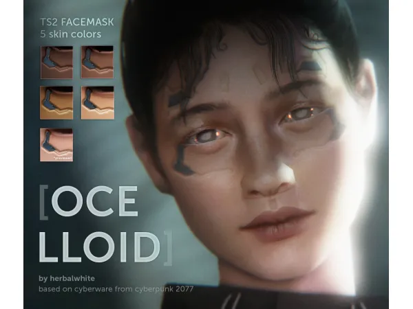 [ ] OCELLOID Face Cyberware - The Sims 2 Custom Content