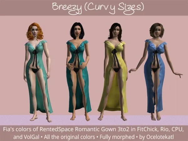 Breezy (Curvy Sizes) - The Sims 2 Custom Content