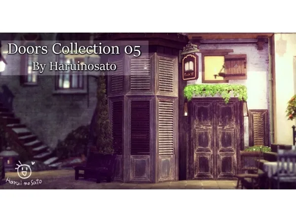 Maxis Match Doors Collection 05 - The Sims 4 Custom Content