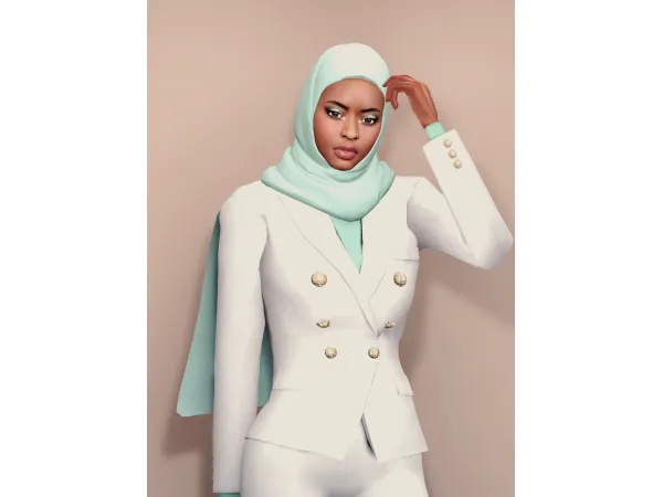 Mix [PJ] MORE MAXIS MATCH HIJABS - The Sims 4 Custom Content
