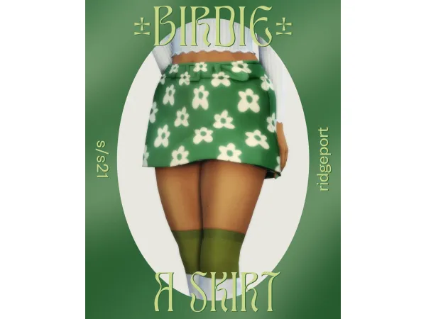 Maxis Match birdie skirt by ridgeport - The Sims 4 Custom Content