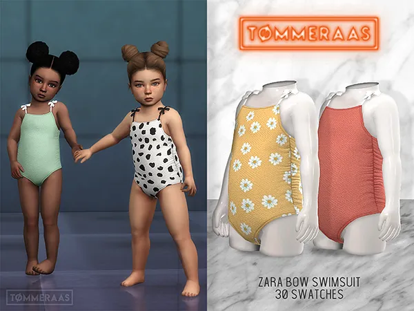 Alpha TØMMERAAS Zara Bow Swimsuit (18) - The Sims 4 Custom Content