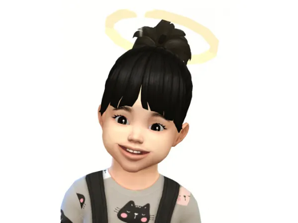 Maxis Match Fluffy ponytail - The Sims 4 Custom Content