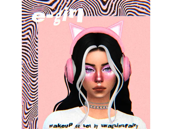 Maxis Match e girl makeup set by swagsimsfairy - The Sims 4 Custom Content