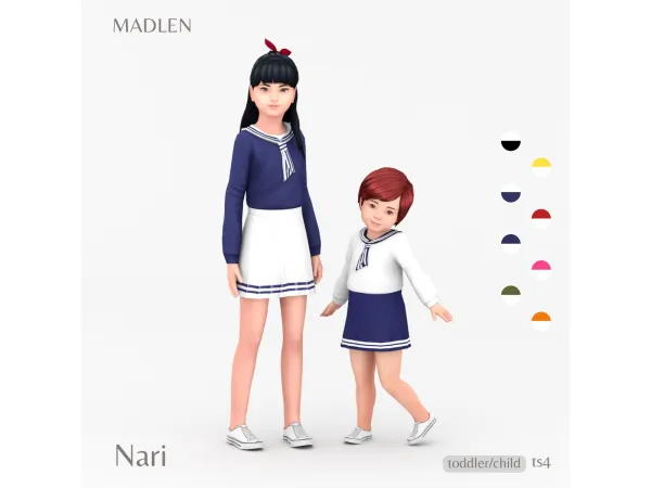 Maxis Match Nari Outfit by madlensims - The Sims 4 Custom Content