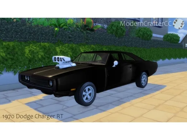 Mix 1970 DODGE CHARGER RT - The Sims 4 Custom Content