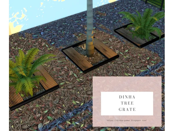 Alpha Tree Grate Terrain Paint - The Sims 4 Custom Content