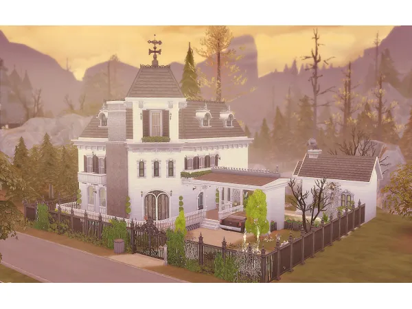 Maxis Match Addams Family House - The Sims 4 Custom Content