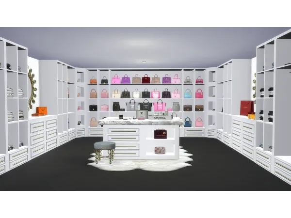 Alpha LUXURY CUSTOM CLOSET by PlatinumLuxeSims - The Sims 4 Custom Content