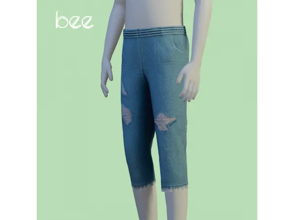 Mix Bee jeans by amelylina - The Sims 4 Custom Content