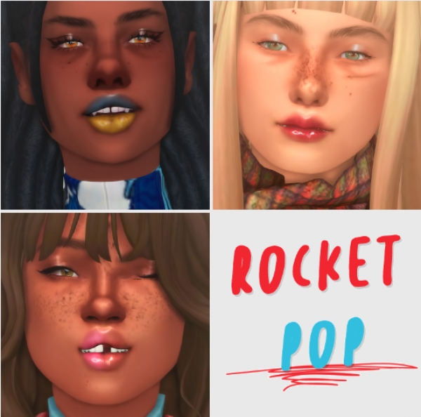 Maxis Match rocket pop lipstick by simsfinds - The Sims 4 Custom Content