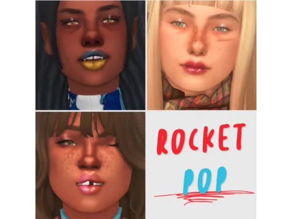 Maxis Match rocket pop lipstick - The Sims 4 Custom Content