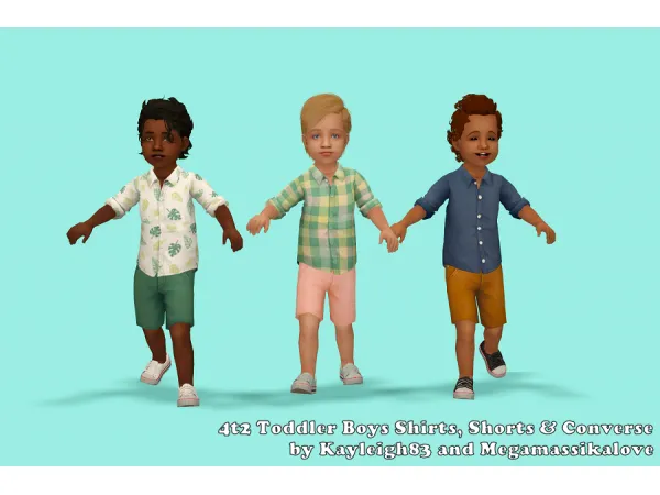 4t2 Toddler Boys Outfits Collaboration with Megamassikalove - The Sims 2 Custom Content