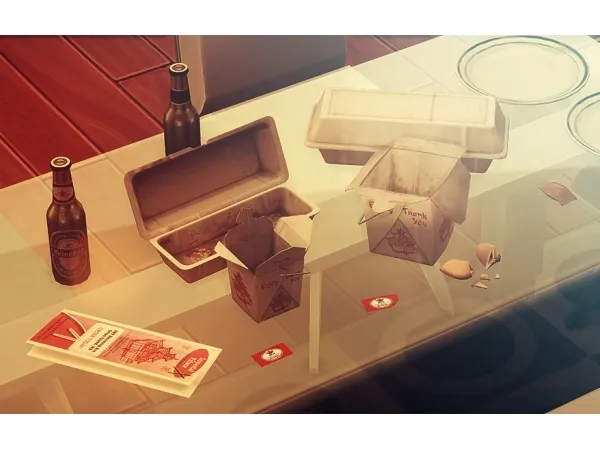 Maxis Match WROEF EMPTY CHINESE FOOD CLUTTER - The Sims 4 Custom Content