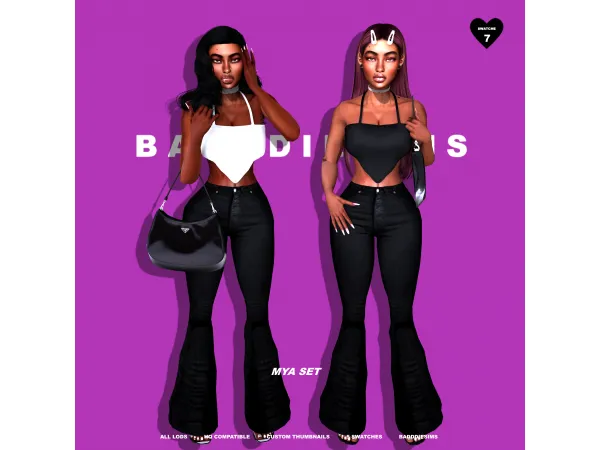 Alpha MYA SET by BADDDIESIMS - The Sims 4 Custom Content