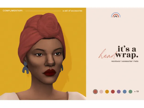 Maxis Match its a head wrap - The Sims 4 Custom Content