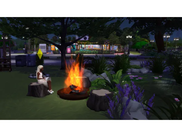 Maxis Match Children can light campfire and bonfire and also fire dance by TheTreacherousFox - The Sims 4 Custom Content