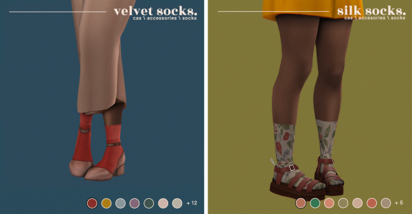 Maxis Match velvet socks silk socks by simsfinds - The Sims 4 Custom Content