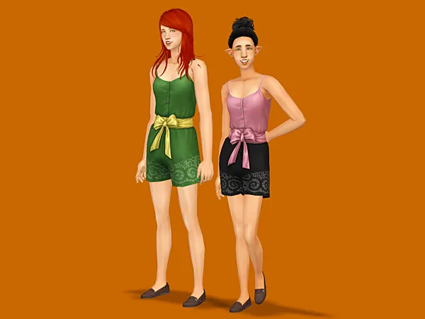 3t2 Lacey Retreat Romper - The Sims 2 Custom Content