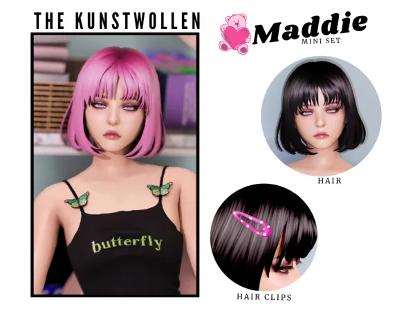Alpha Maddie mini set - The Sims 4 Custom Content
