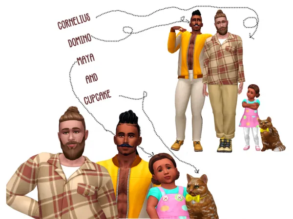 Maxis Match A nice little family by CupCakeGnome - The Sims 4 Custom Content