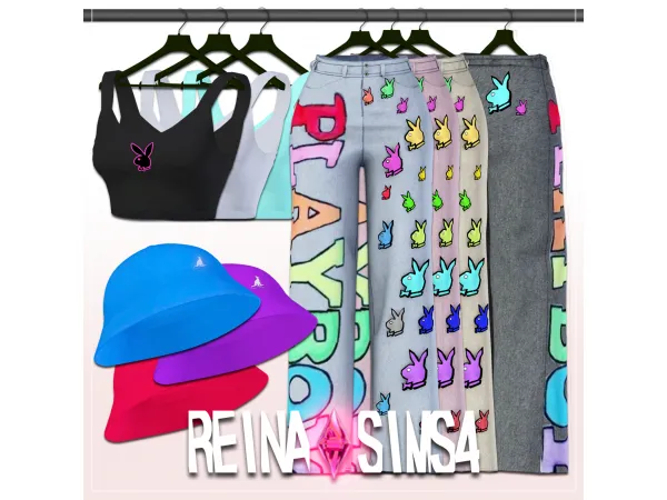 Alpha Reina_TS4_Play Rabbit Set by Reina Sims4 - The Sims 4 Custom Content
