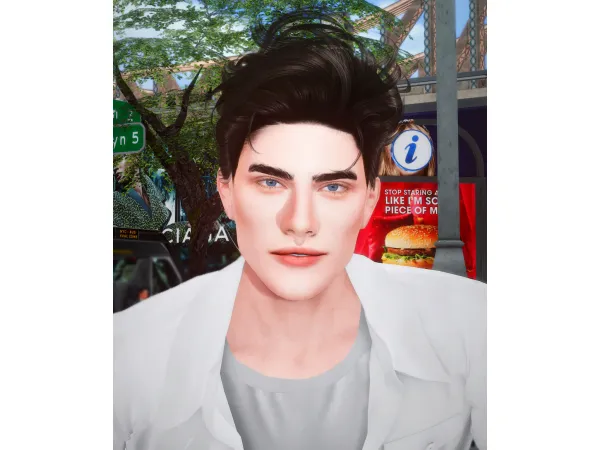 Alpha male nose 11 by forkennyilly - The Sims 4 Custom Content