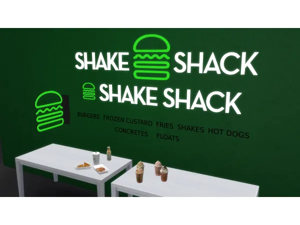 Maxis Match Shake Shack Stuff - The Sims 4 Custom Content