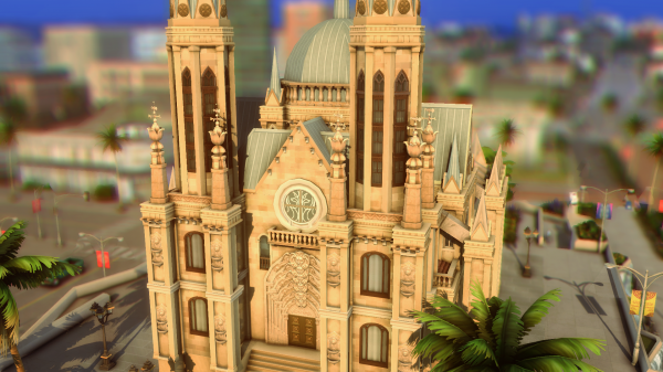 Maxis Match Cathedral da Se NO by simsfinds - The Sims 4 Custom Content