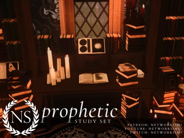 Maxis Match Prophetic Study Set by networksims - The Sims 4 Custom Content