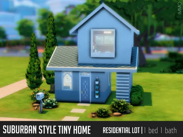 Maxis Match Suburban Style Tiny Home by Immortalysasims - The Sims 4 Custom Content
