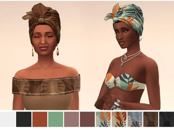 Maxis Match HEADWRAP - The Sims 4 Custom Content