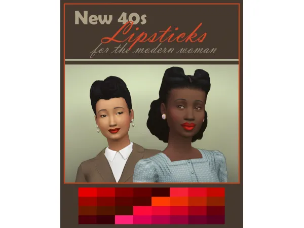 Mix New 40s Lipsticks for the Modern Woman - The Sims 4 Custom Content