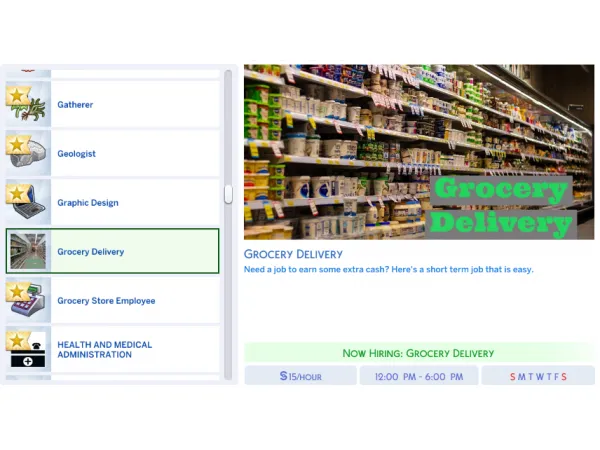 Maxis Match Grocery Delivery by SimsStories13 - The Sims 4 Custom Content