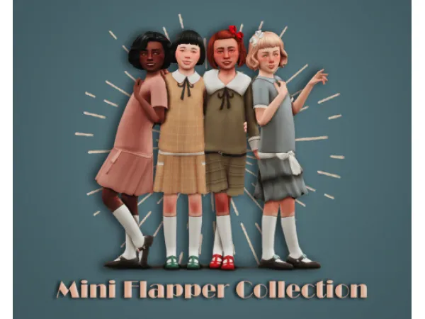 Maxis Match The Mini Flapper Collection - The Sims 4 Custom Content