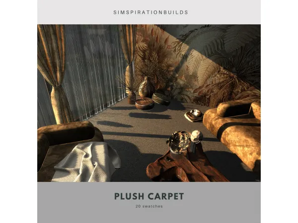 Mix Plush carpet flooring - The Sims 4 Custom Content