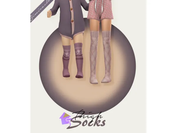 Maxis Match Thigh Socks - The Sims 4 Custom Content
