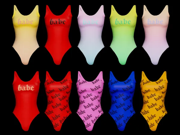 Alpha Swimsuits by simmerkatex - The Sims 4 Custom Content