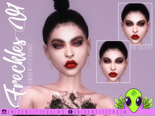 Mix Freckles V1 - The Sims 4 Custom Content