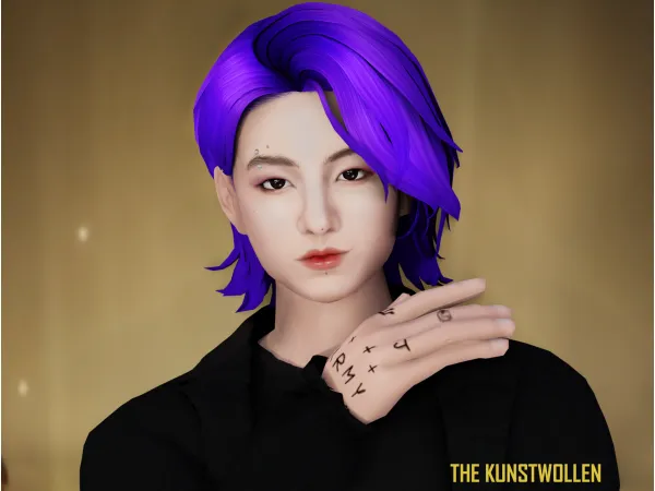 Mix Butter hair - The Sims 4 Custom Content