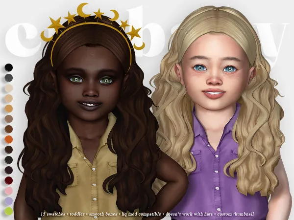 Alpha crybaby alba hair (simstrouble) - The Sims 4 Custom Content
