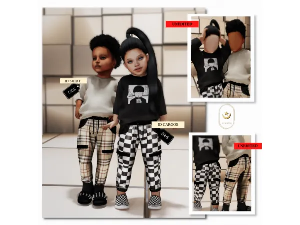 Alpha ID DET kids by mch - The Sims 4 Custom Content