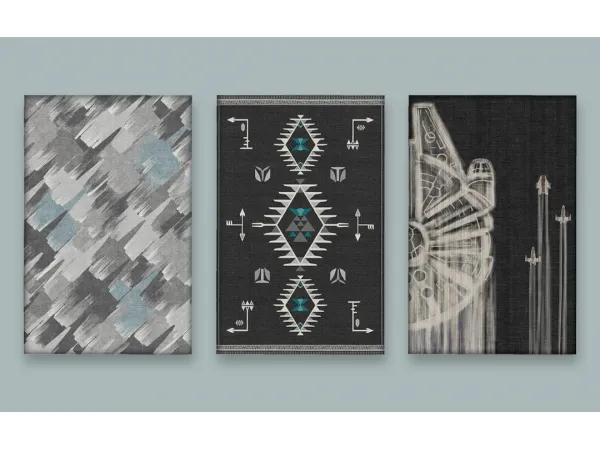 Maxis Match Star Wars Rugs by SimPlistic - The Sims 4 Custom Content